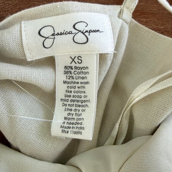 NWT Jessica Simpson Linen Blend Tiered Dress Size XS - Picture 13 of 13